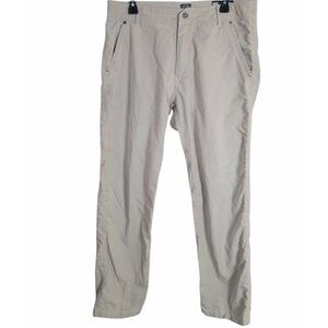 Kuhl Kontra khaki stone Cotton Nylon outdoor pants mens 35X32 cooling
